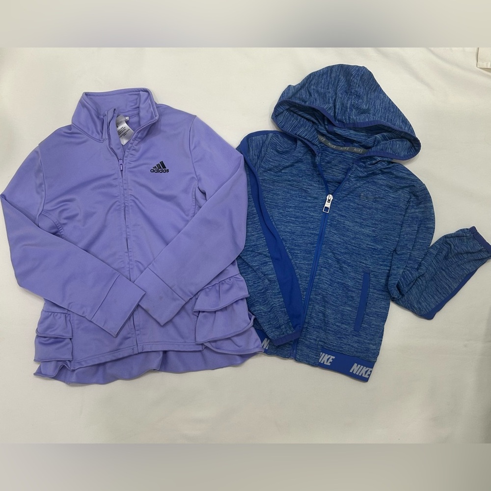 Girls Nike And Adidas Jacket Bundle Size 6